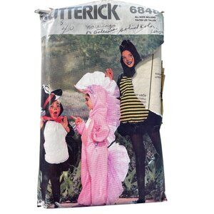 80s Butterick 6848 Childrens Costume Sewing Pattern All Sizes 1988 Design CUT